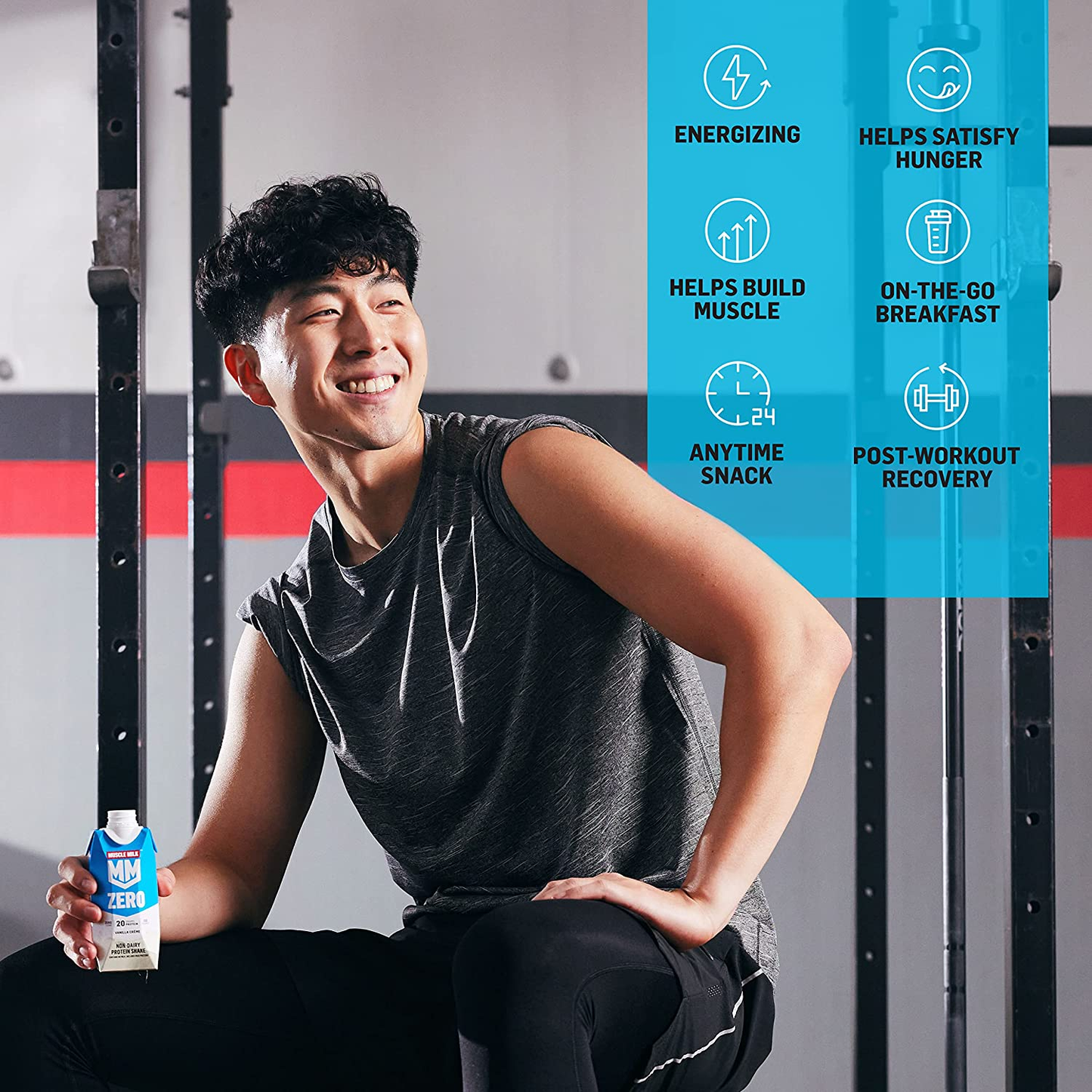 Muscle Milk Zero Protein Shake, Chocolate, 11 Fl Oz Carton, 12 Pack, 20G Protein, Zero Sugar, 100 Calories, Calcium, Vitamins A, C & D, 4G Fiber, Energizing Snack, Workout Recovery, Packaging May Vary