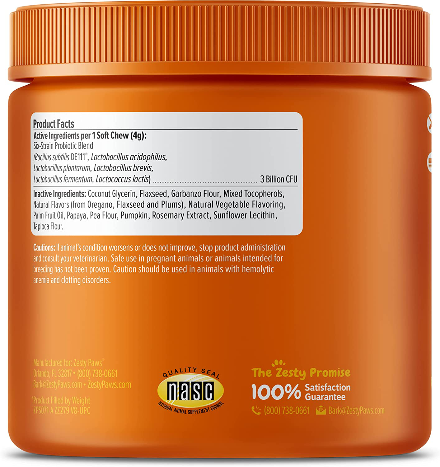 Zesty Paws Probiotic for Dogs - Probiotics for Gut Flora, Digestive Health, Occasional Diarrhea & Bowel Support