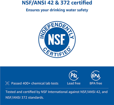 Waterdrop WD-PF-01A Plus Replacement Filters for All Waterdrop Pitcher Filtration System, Last Up to 3 Months or 200 gallons (Pack of 3)