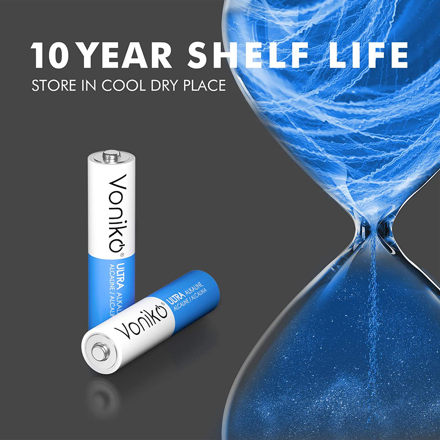 Premium Grade AAA Batteries Alkaline Triple a Battery - Ultra Long-Lasting, Leakproof 1.5V Batteries - 10-Year Shelf Life