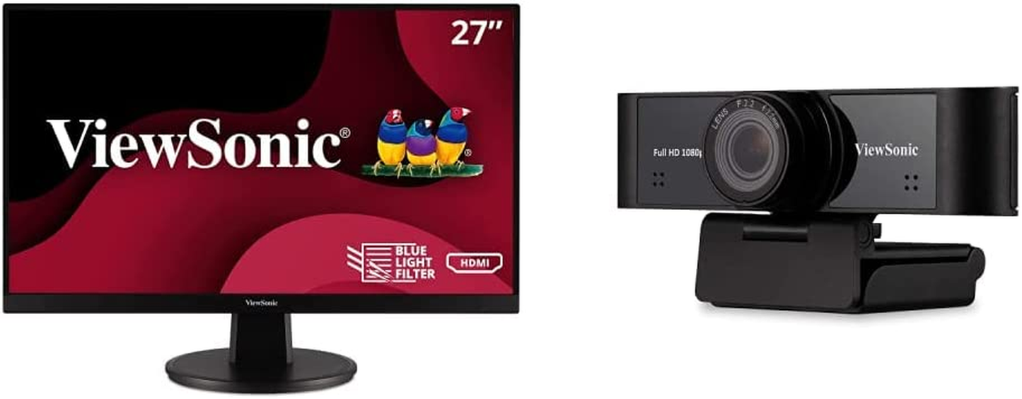 Viewsonic VS2247-MH 22 Inch 1080P Monitor with 75Hz, Adaptive Sync, Thin Bezels, Eye Care, HDMI, VGA Inputs for Home and Office