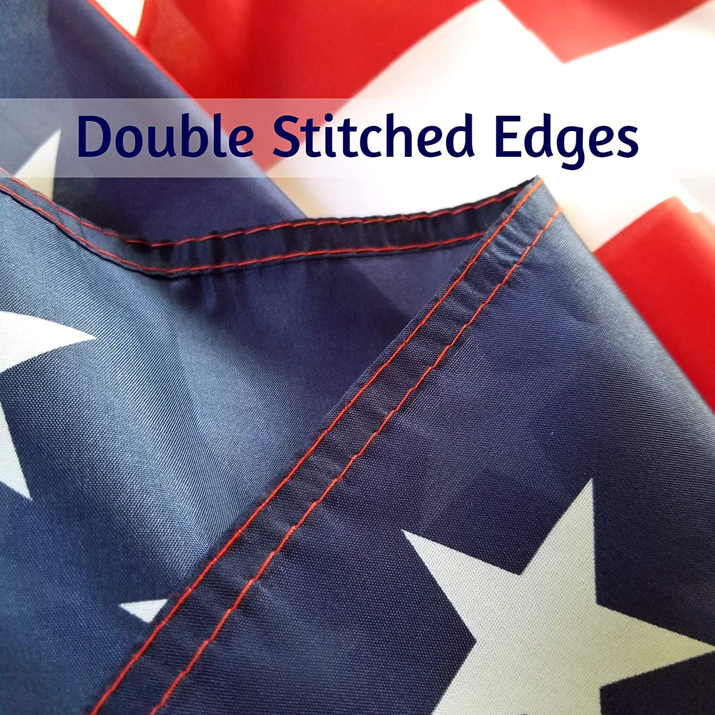 3X5 Outdoor USA American Flag, Double Stitched with Brass Grommets