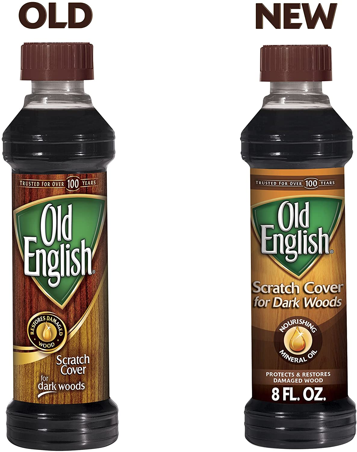 Old English Scratch Cover, 8 Fl Oz (Pack of 1), Browm