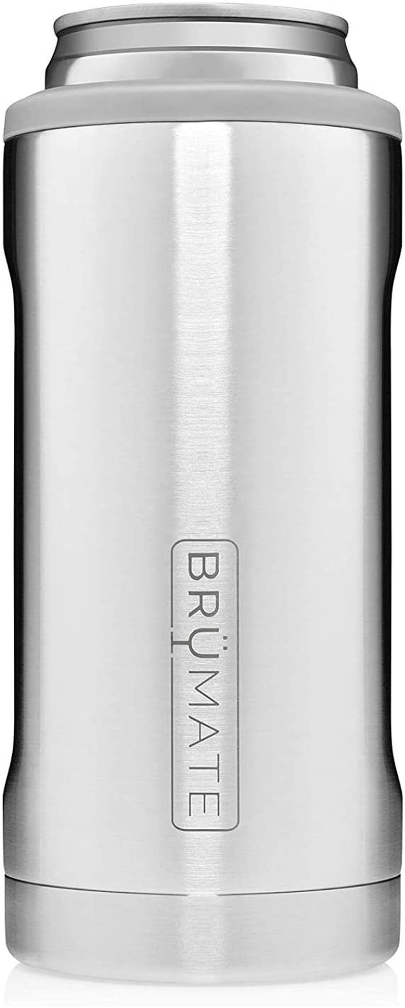 BrüMate Hopsulator Slim Double-walled Stainless Steel Insulated Can Cooler for 12 Oz Slim Cans