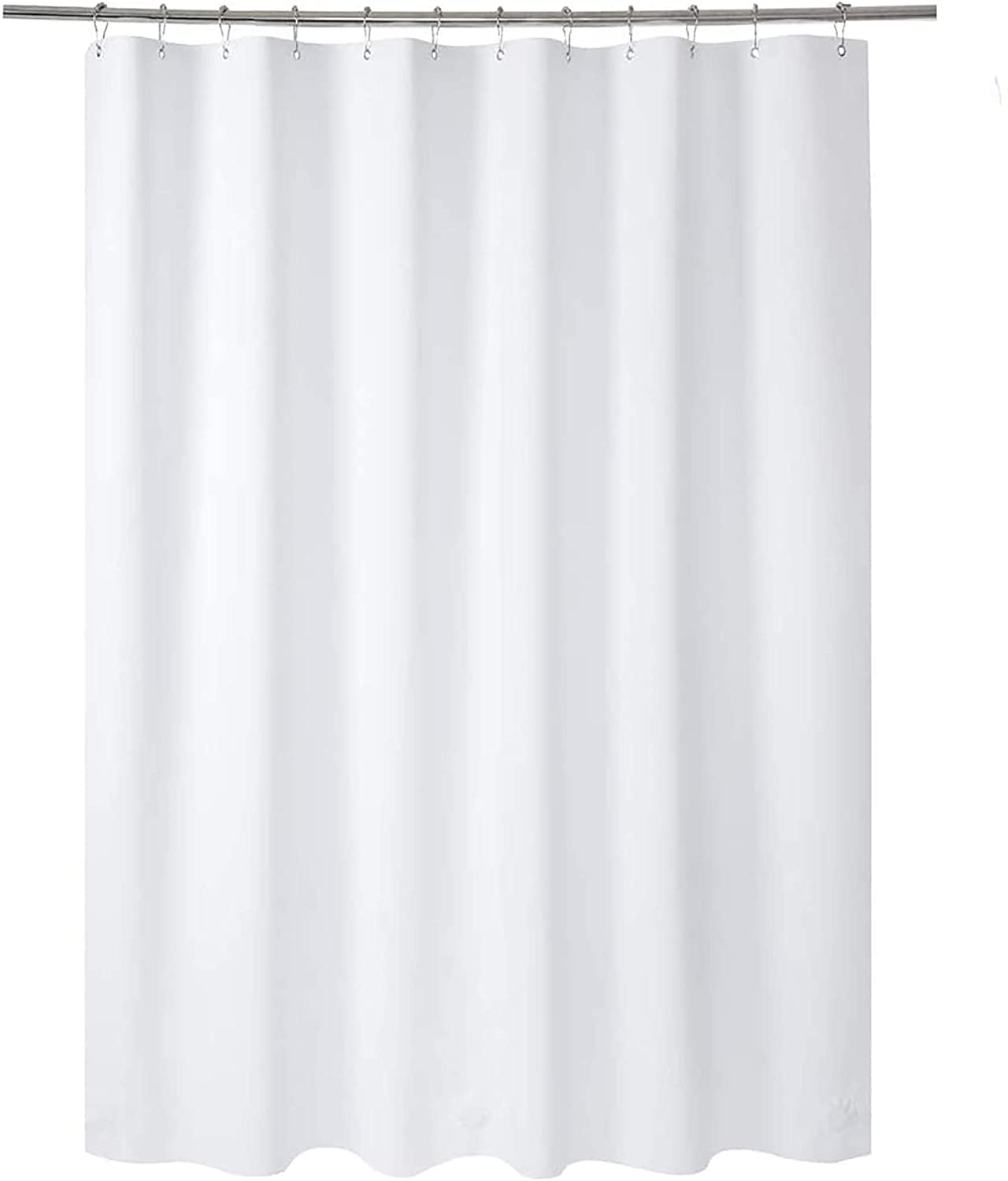 AmazerBath Plastic Shower Curtain Liner, Thick Bathroom Shower Curtains with Heavy Duty Clear Stones and Grommet Holes