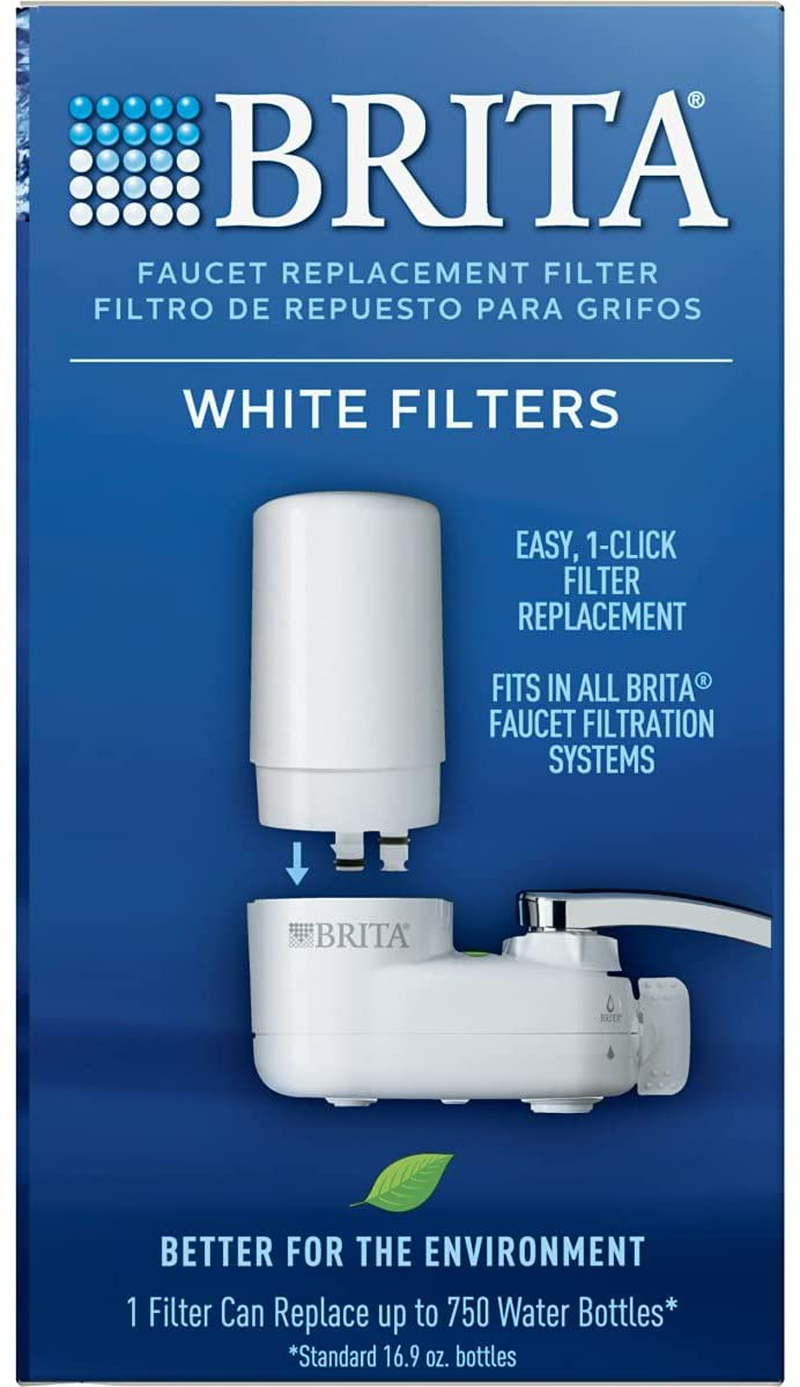 Brita Basic Replacement Water Filters, Chrome, 2 Count - 36312