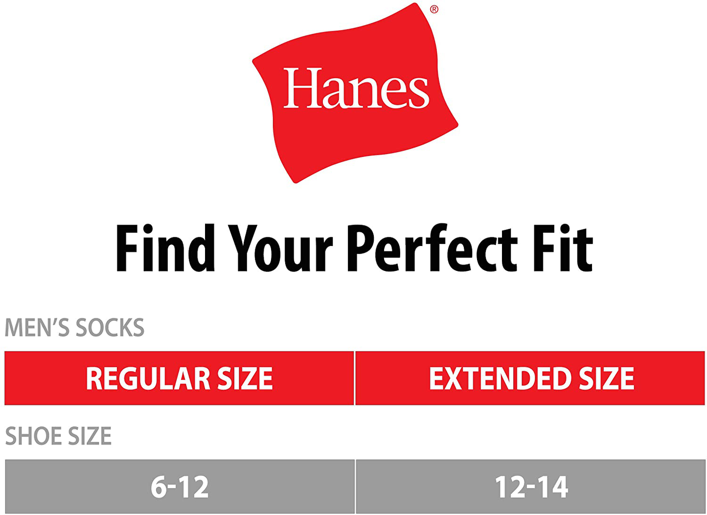 Hanes Men's 6-Pack EcoSmart ComfortBlend Over-The-Calf Socks