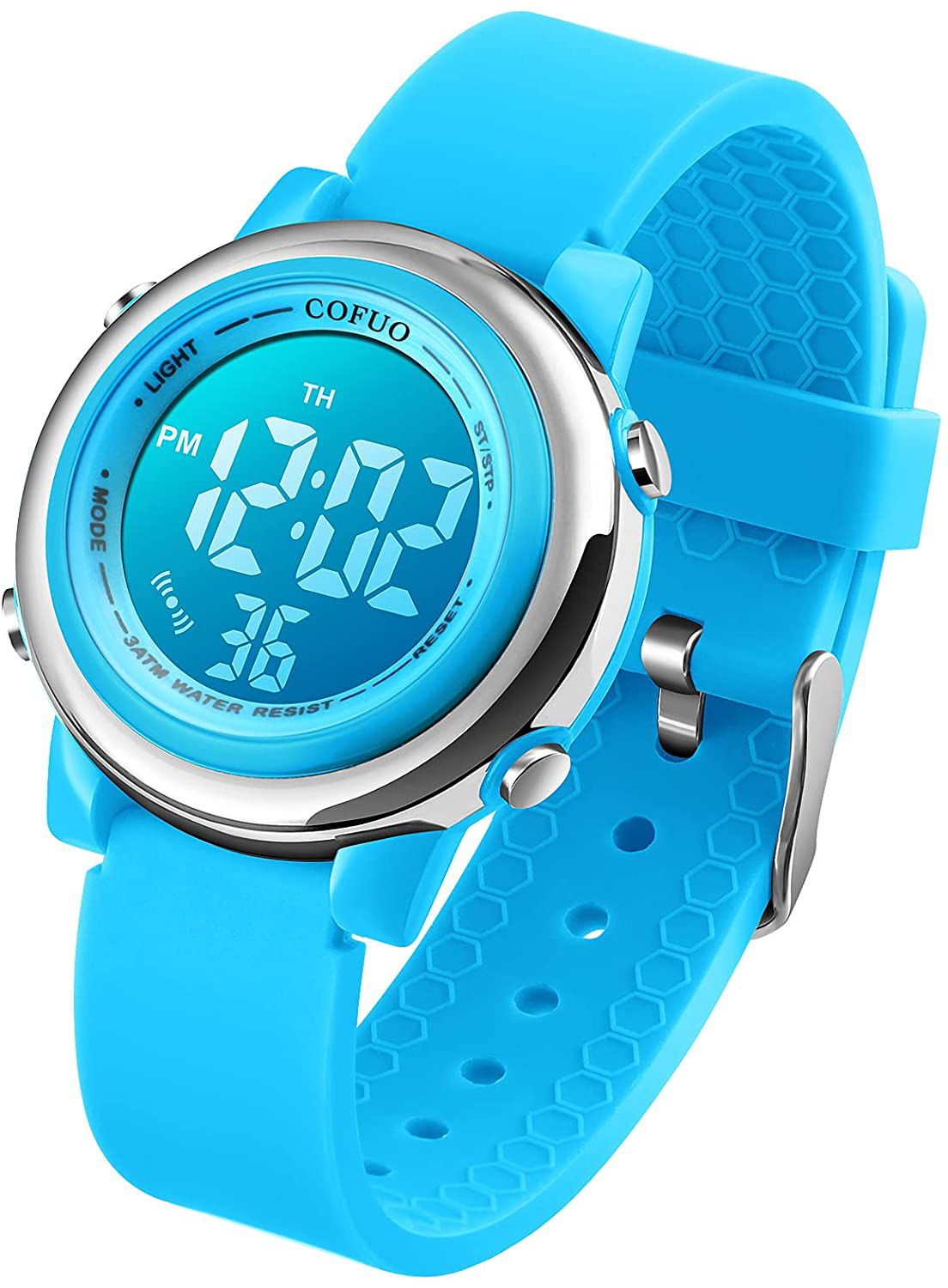 Kids Digital Sport Waterproof Watch for Girls Boys, Kid Sports Outdoor LED Electrical Watches with Luminous Alarm Stopwatch Child Wristwatch