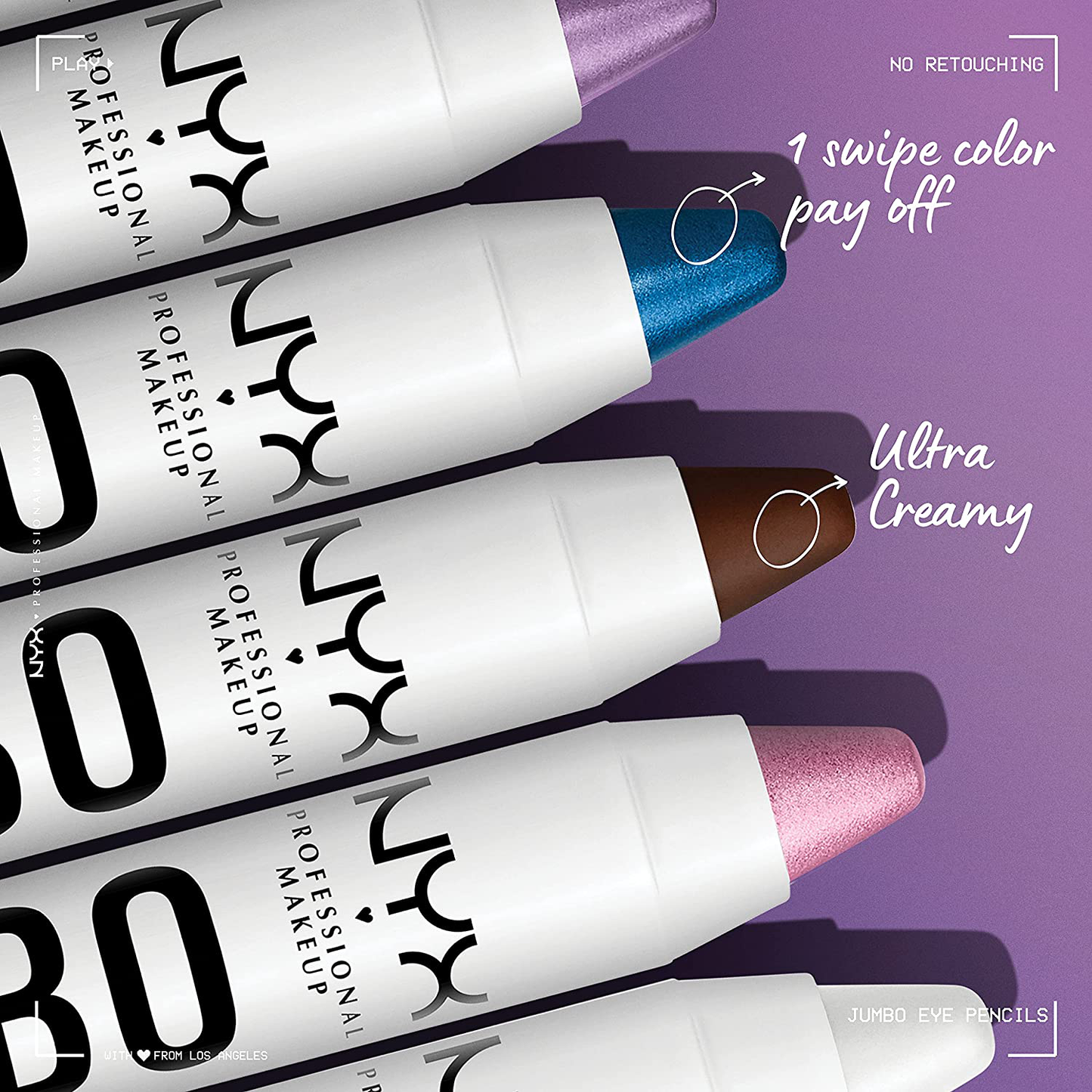 NYX PROFESSIONAL MAKEUP Jumbo Eye Pencil, Eyeshadow & Eyeliner Pencil (Packaging May Vary)