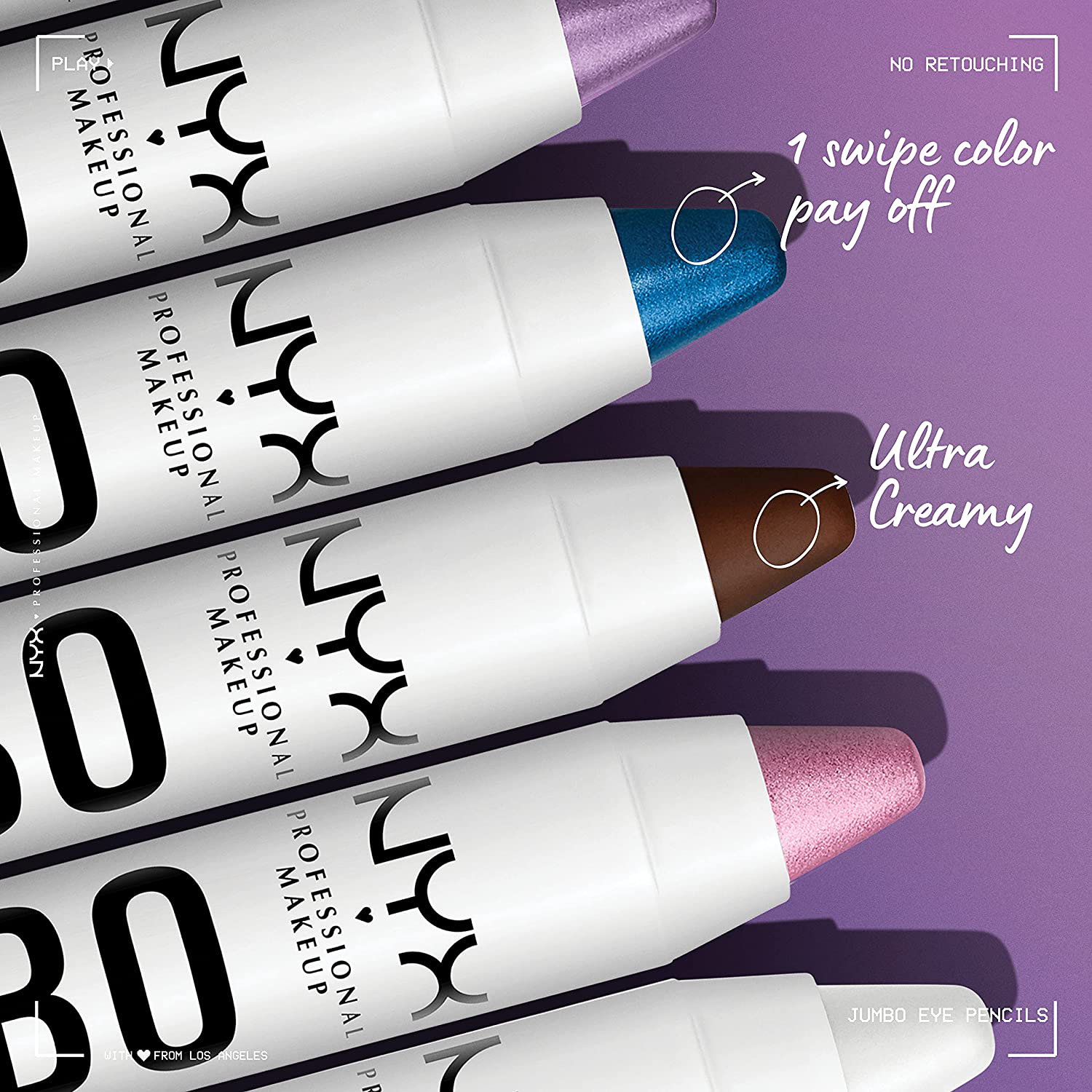 NYX PROFESSIONAL MAKEUP Jumbo Eye Pencil, Eyeshadow & Eyeliner Pencil (Packaging May Vary)