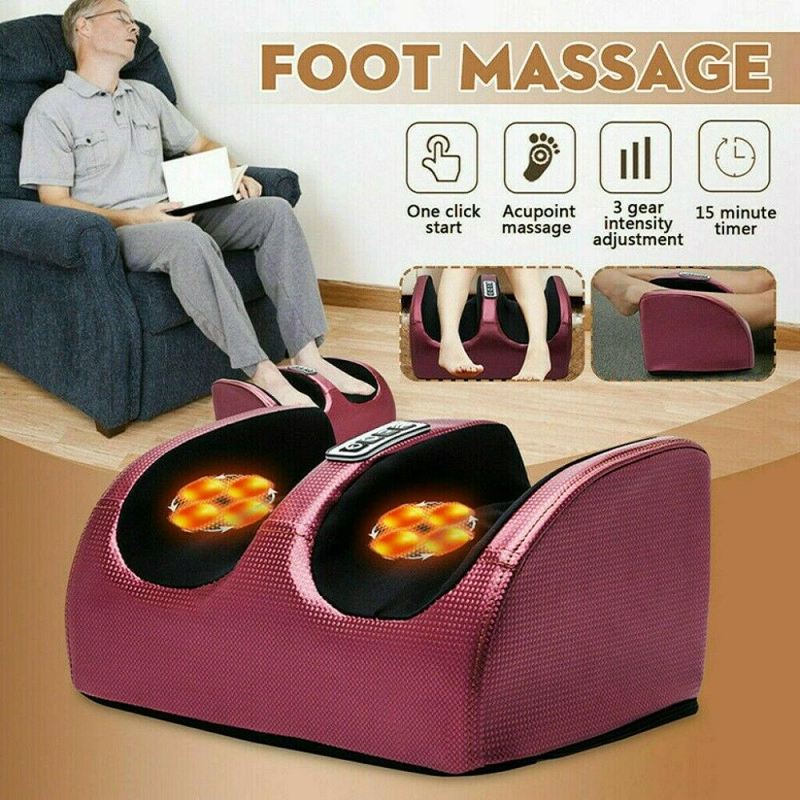 Electric Foot Massager, Deep Kneading Rolling Massage Therapy