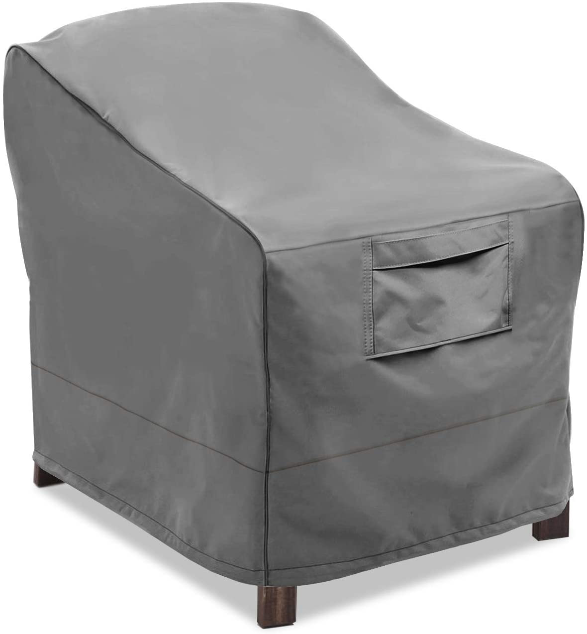 Vailge Patio Chair Covers, Lounge Deep Seat Cover, Heavy Duty and Waterproof Outdoor Lawn Patio Furniture Covers (2 Pack - Large, Grey)