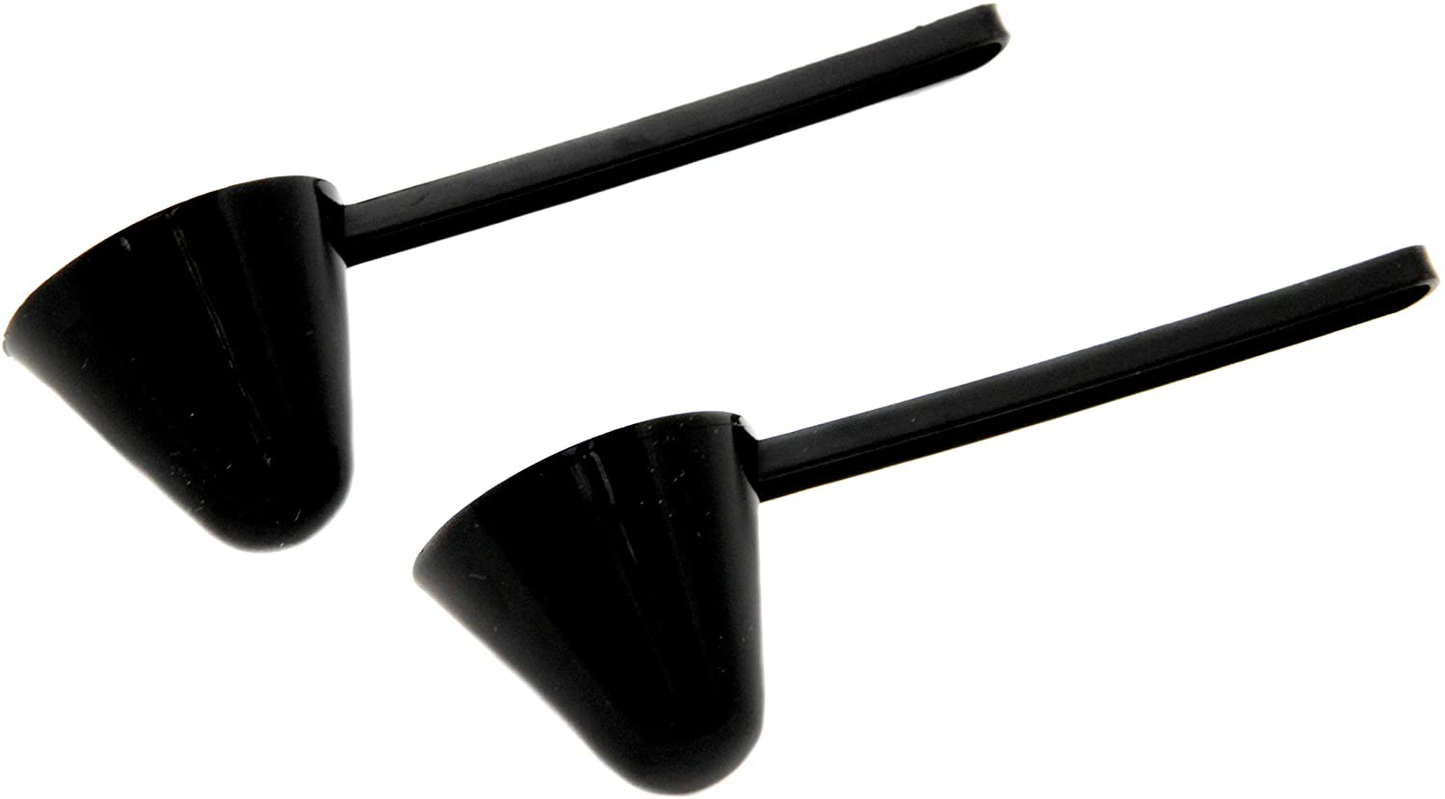 Chef Craft Classic Plastic Coffee Scoop, 1 ounce 2 piece set, Black