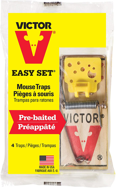 Victor EZ Set Wooden Snap Trap - 12 Pack