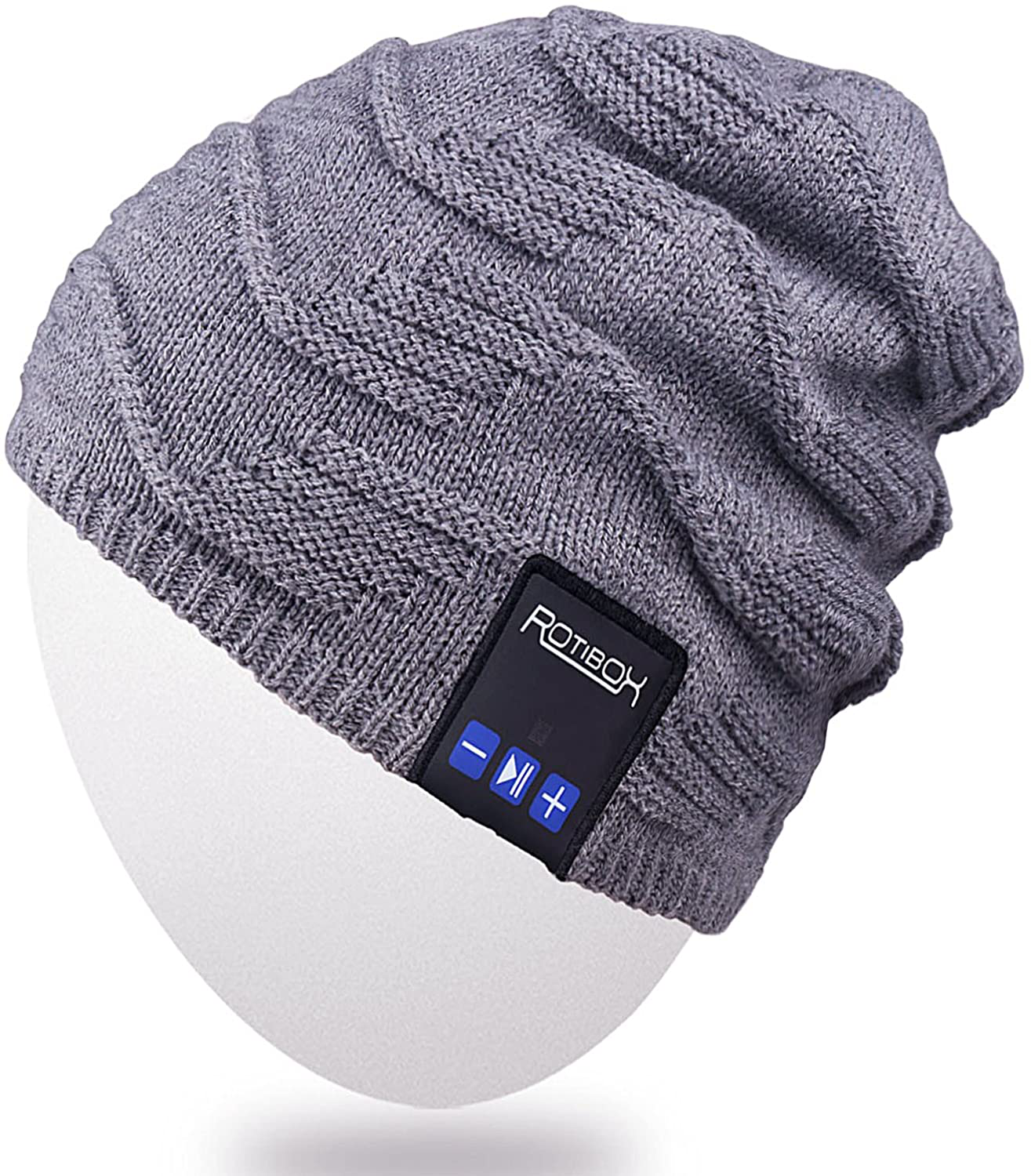 Rotibox Bluetooth Beanie Hat Wireless Headphone for Outdoor Sports Xmas Gifts