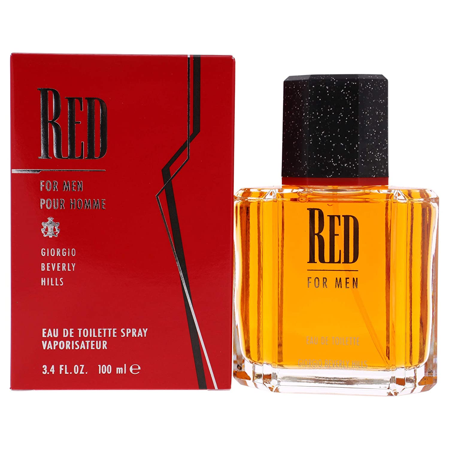 Men'S Cologne by Giorgio Benerly Hills, Red, Eau De Toilette EDT Spray, 3.4 Fl Oz