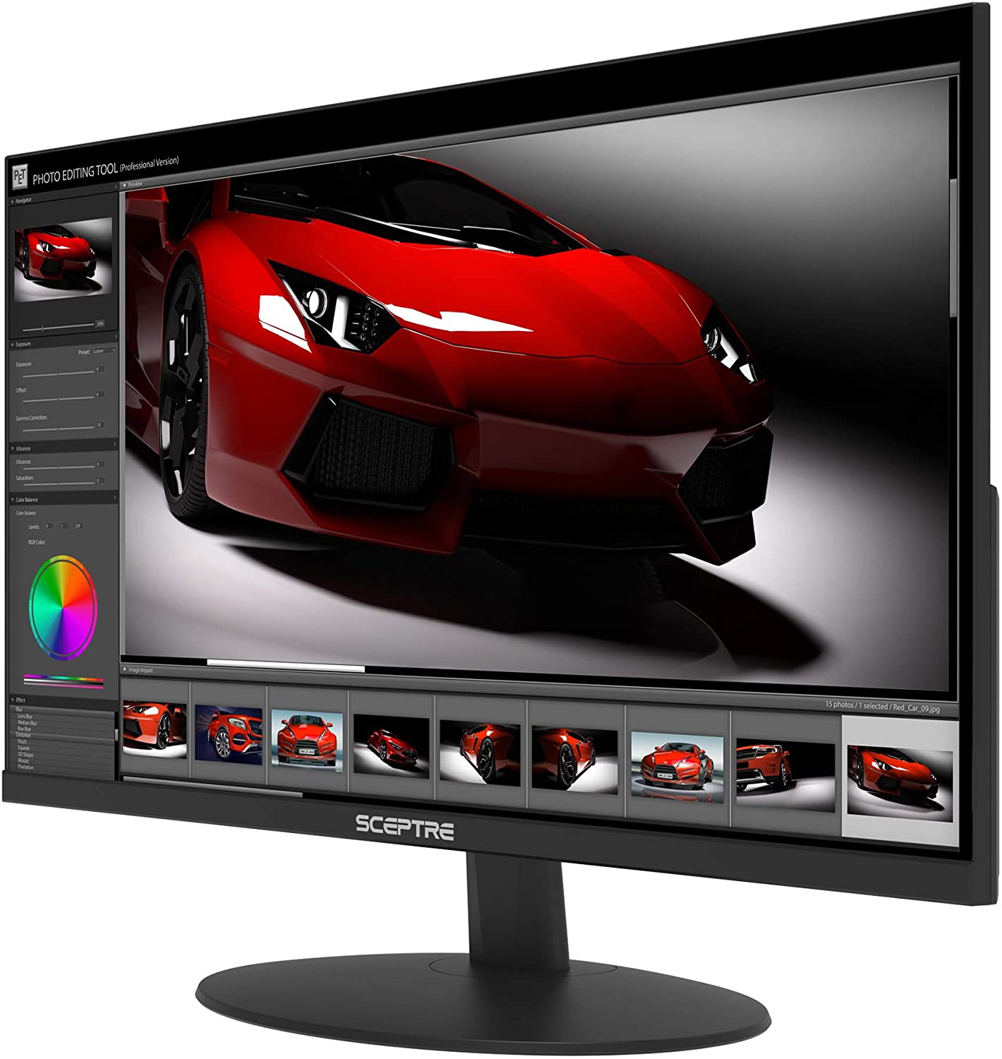 Sceptre IPS 24-Inch Business Computer Monitor 1080P 75Hz with HDMI VGA Build-In Speakers, Machine Black (E248W-FPT)