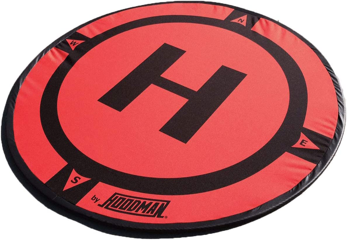 Hoodman HDLP Drone Landing Pad Launch Accessory 5 Foot Diameter Fits DJI Matrice Inspire Size Smaller RC Quadcopter