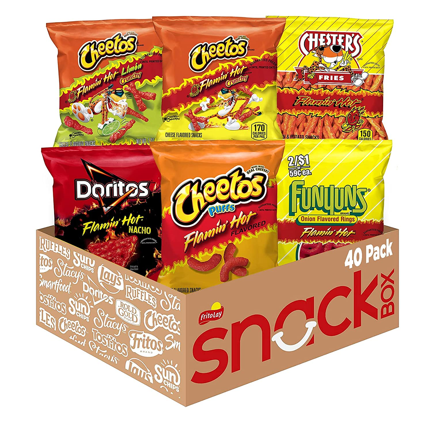 Frito-Lay Doritos & Cheetos Mix (40 Count) Variety Pack