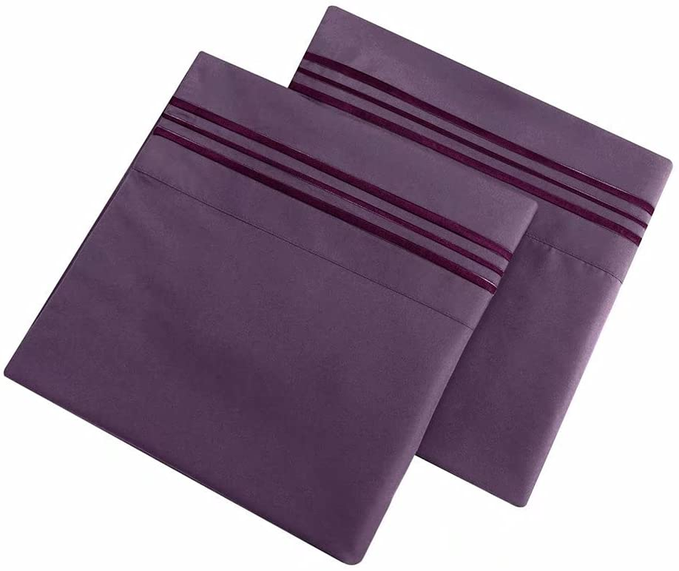 Bed Sheet Set 4 Piece Extra Soft Luxury Brushed Microfiber 1800 Thread Count with Deep Pockets