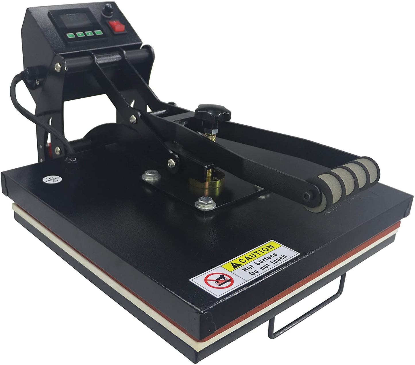 RoyalPress 15" x 15" Color LED Industrial-Quality Digital Sublimation Heat Transfer Machine T-Shirt Heat Press Machine, 15" x 15", Black