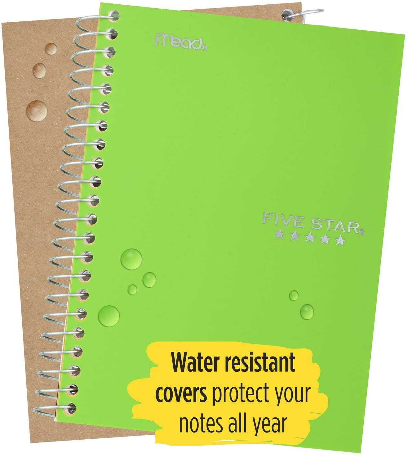 Five Star Personal Spiral Notebooks, 3 Pack, 1-Subject, College Ruled Paper, 7" X 4-3/8", Small Size, 100 Sheets, Assorted Colors Will Vary (38643)