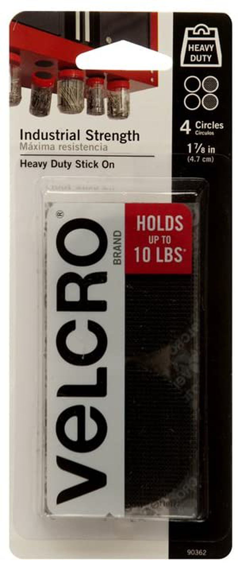 VELCRO Brand Industrial Fasteners Stick-On Adhesive | Professional Grade Heavy Duty Strength | Indoor Outdoor Use