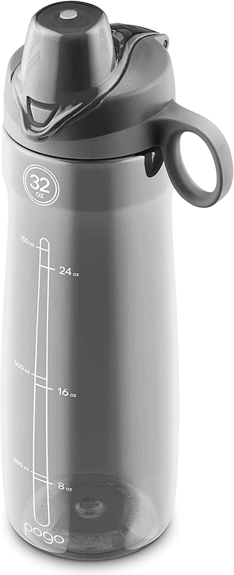 Pogo BPA-Free Plastic Water Bottle with Chug Lid, Teal, 40 oz