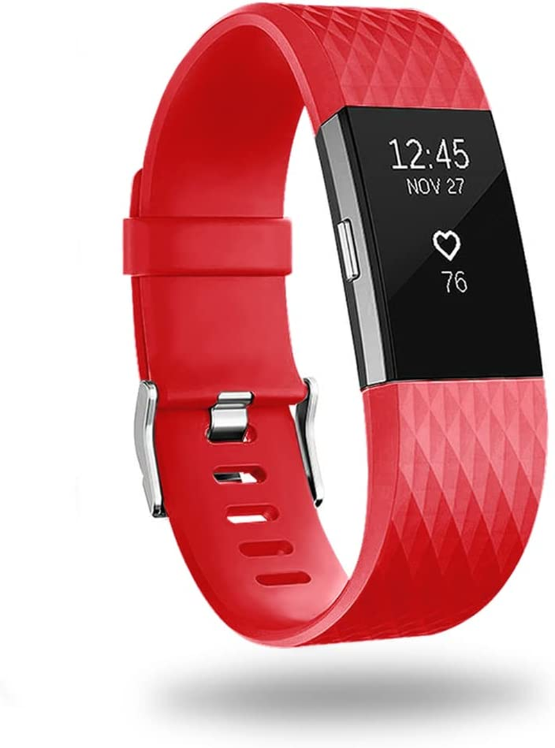 Replacement Bands Compatible for Fitbit Charge 2, Classic & Special Edition Adjustable Sport Wristbands