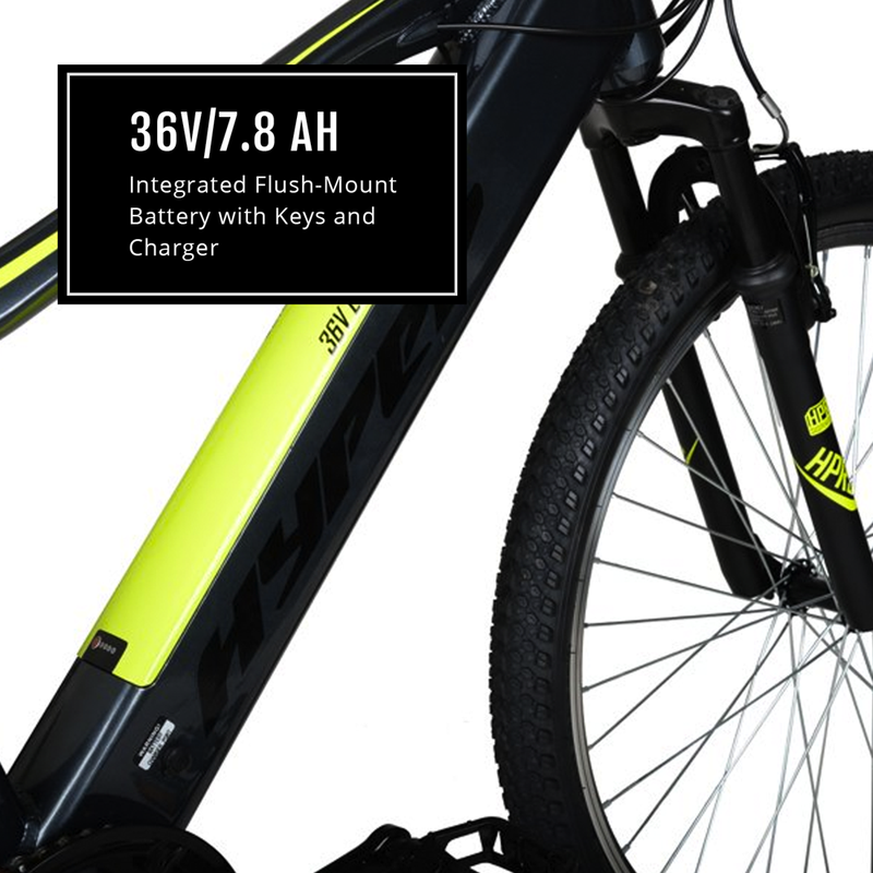 26" 36V Electric Mountain Bike for Adults, Pedal-Assist, 250W E-Bike Motor