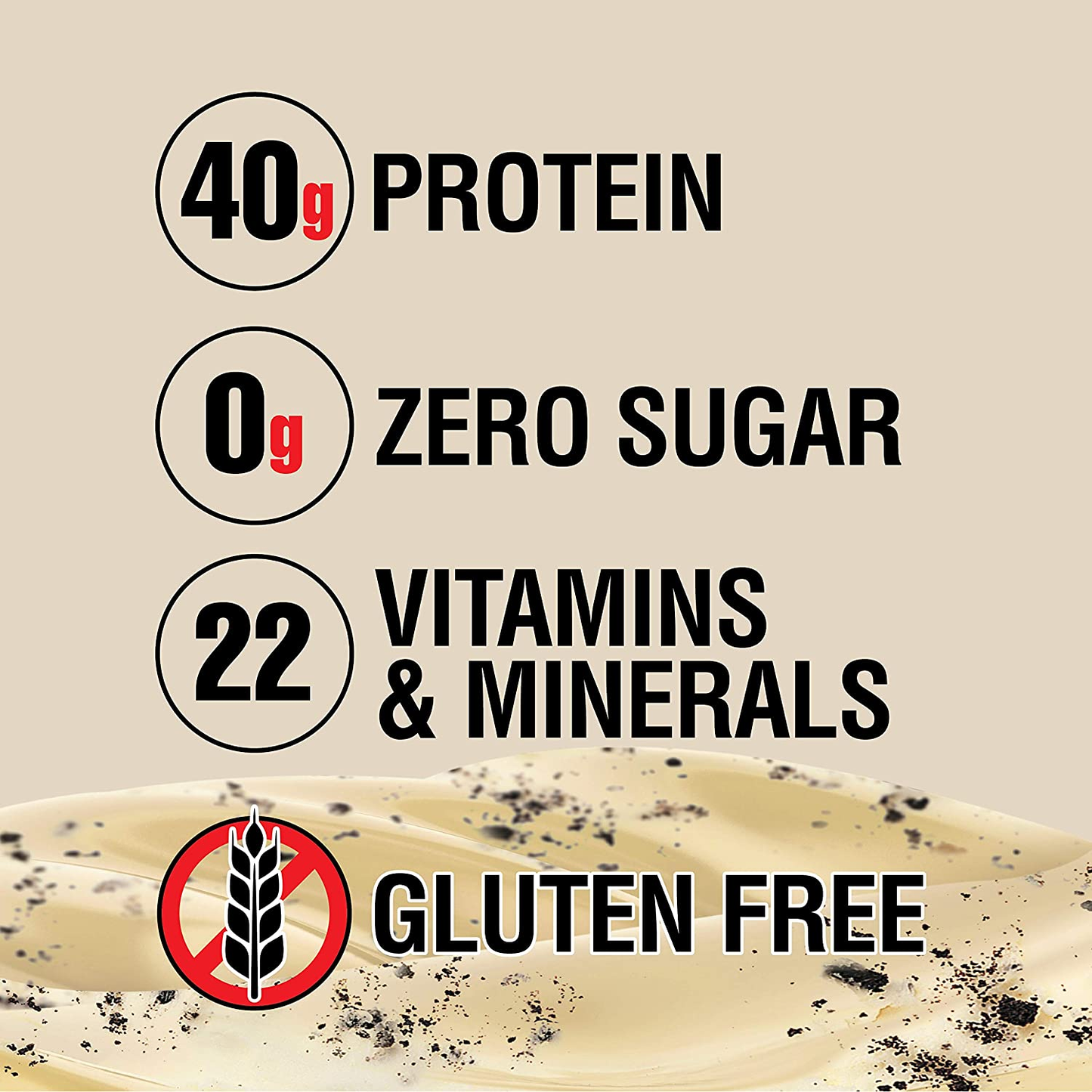 Lean Body Ready-To-Drink Cookies and Cream Protein Shake, 40G Protein, Whey Blend , 0 Sugar, Gluten Free, 22 Vitamins & Minerals, (Recyclable Carton & Lid - Pack of 12) LABRADA , 17 Fl Oz (Pack of 12)