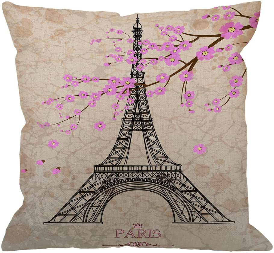HGOD DESIGNS Polka Dots Decorative Throw Pillow Cover Case,Brush Strokes Dots Cotton Linen Outdoor Pillow Cases Square Standard Cushion Covers for Sofa Couch Bed Car 18X18 Inch Black