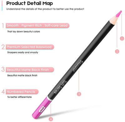 Soucolor 72-Color Colored Pencils for Adult Coloring Books, Soft Core, Artist Sketching Drawing Pencils Art Craft Supplies, Coloring Pencils Set Gift for Adults Kids Beginners