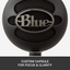 Blue Snowball iCE USB Mic for PC & Mac, Gaming, Podcast, Streaming and Recording Microphone, Cardioid Condenser- Black