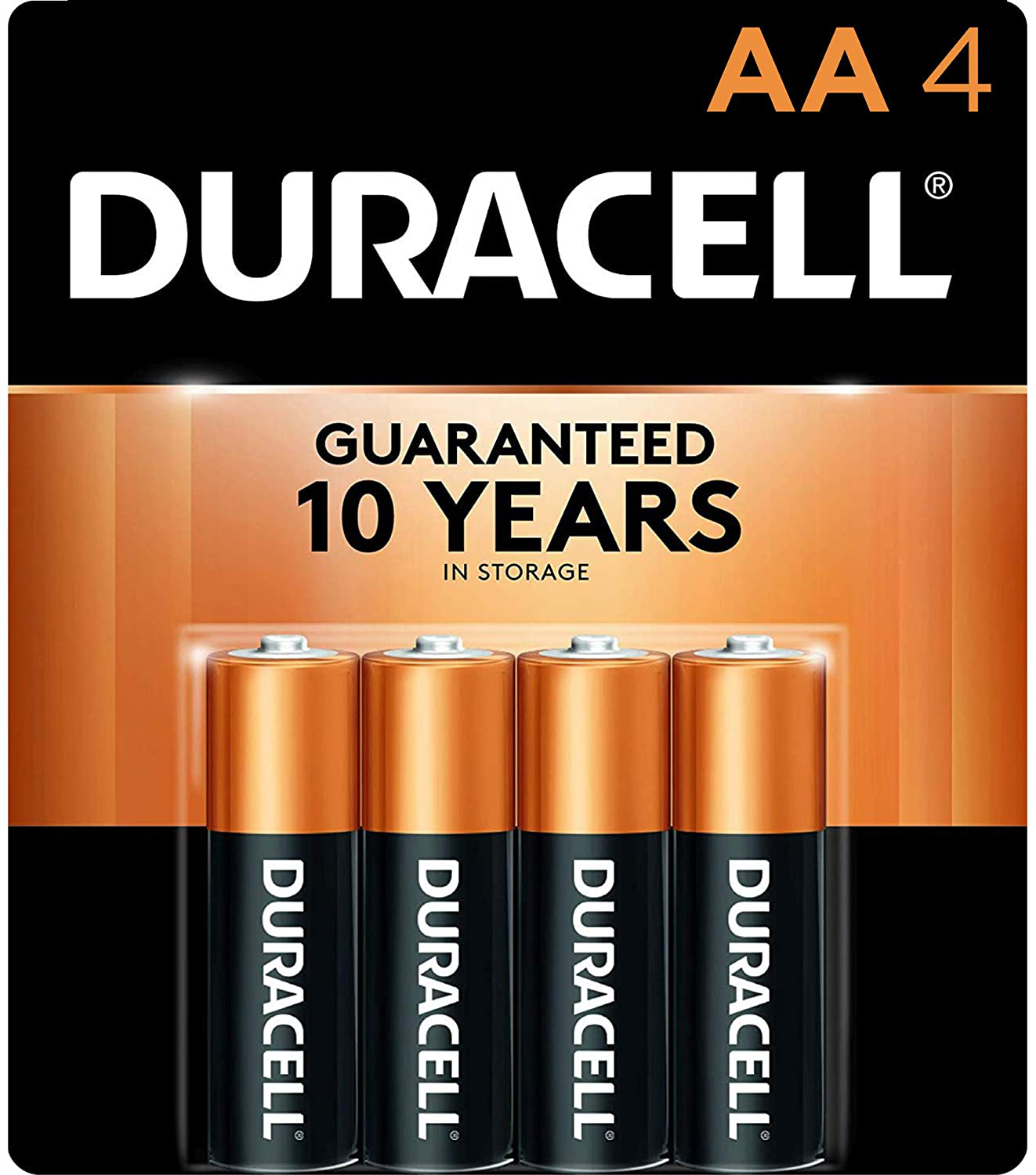 Duracell - CopperTop AA Alkaline Batteries - long lasting, all-purpose Double A battery for household and business