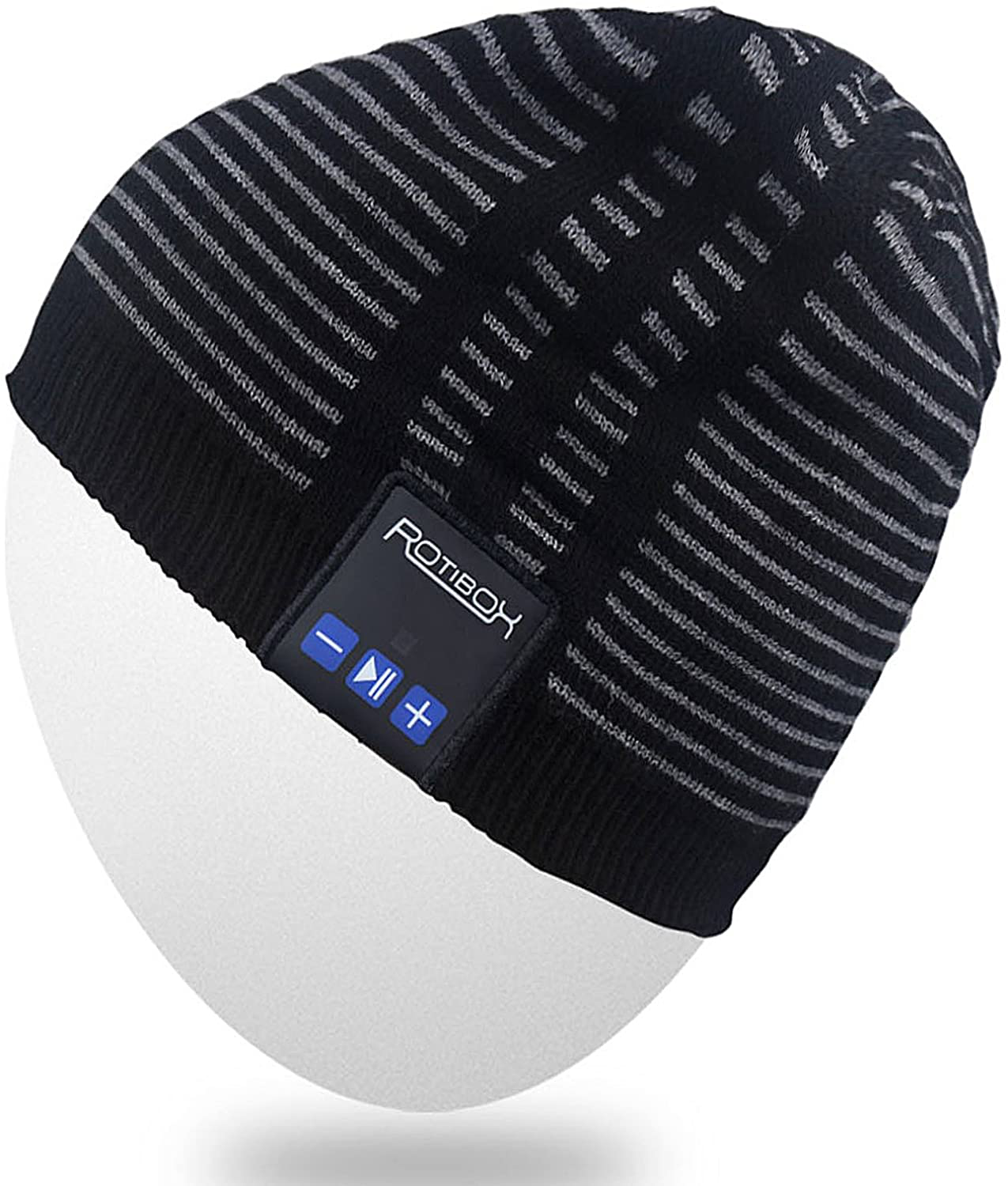 Rotibox Bluetooth Beanie Hat Wireless Headphone for Outdoor Sports Xmas Gifts