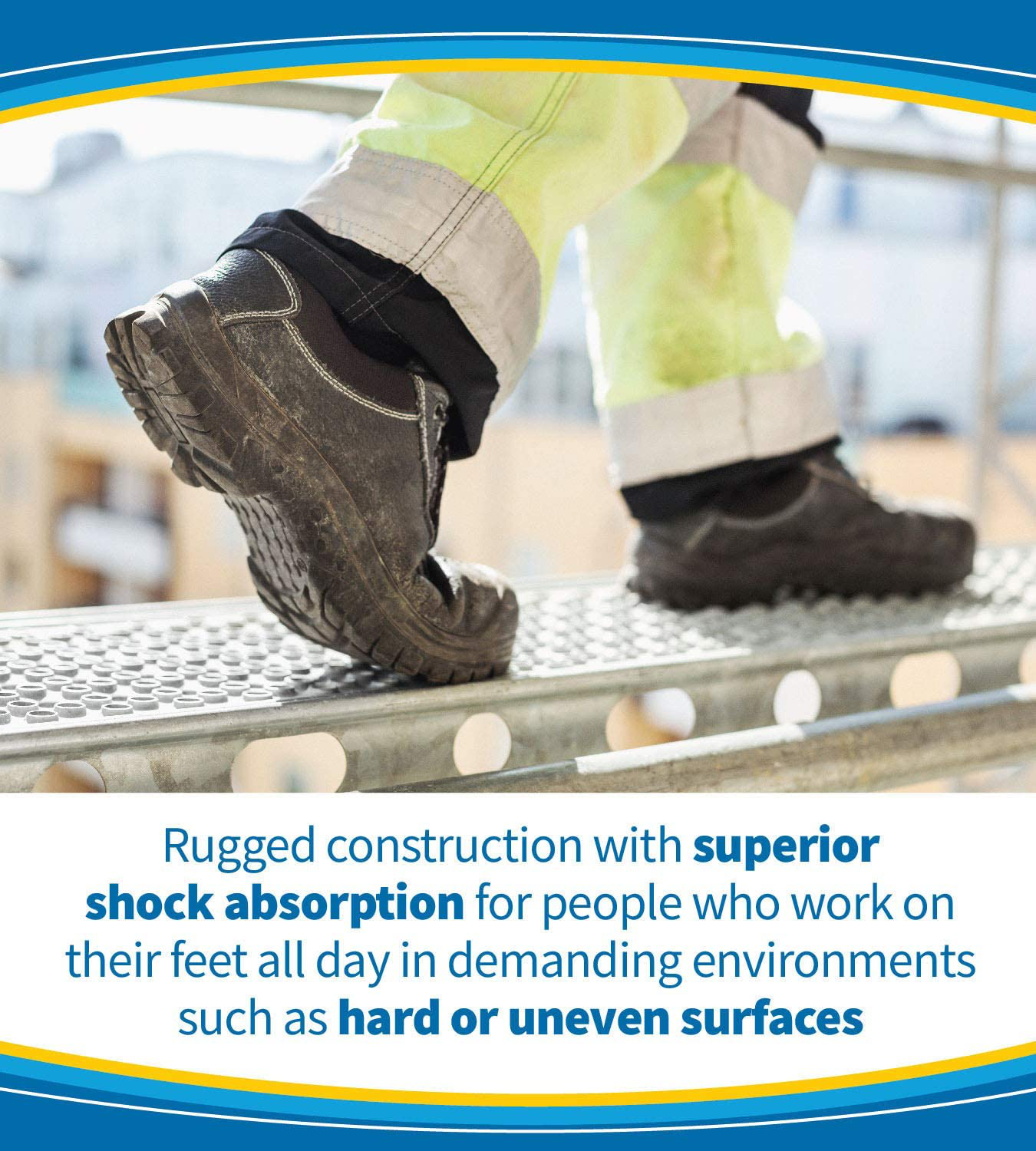 Dr. Scholl's Work Insoles All-Day Shock Absorption and Reinforced Arch Support that Fits in Work Boots and More