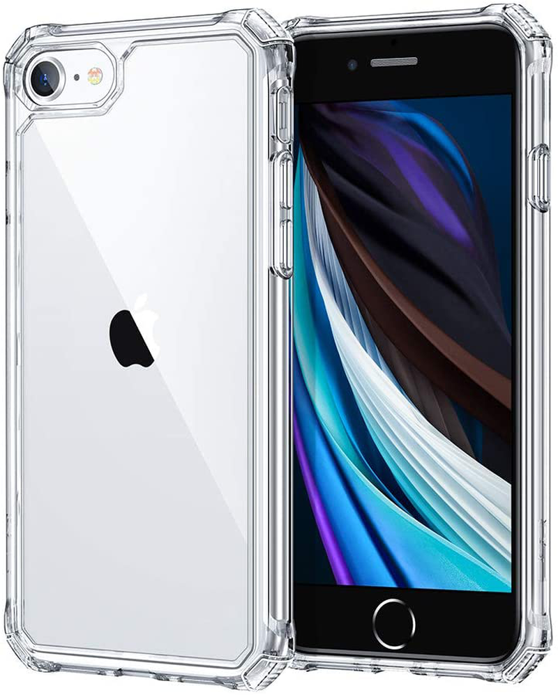 ESR Air Armor Designed for iPhone SE 2020 Case/iPhone 8 Case Hard Polycarbonate + Flexible Polymer Frame