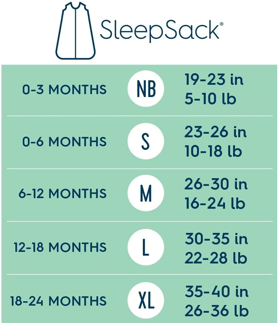 HALO Sleepsack 100% Cotton Wearable Blanket, TOG 0.5, Baby Blue, X-Large
