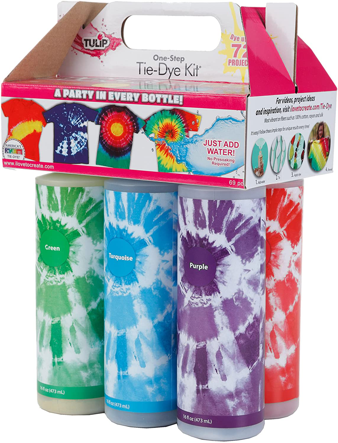 Tulip One-Step Tie-Dye Kit  All-in-1 Kit for Group Activity Tie-Dye