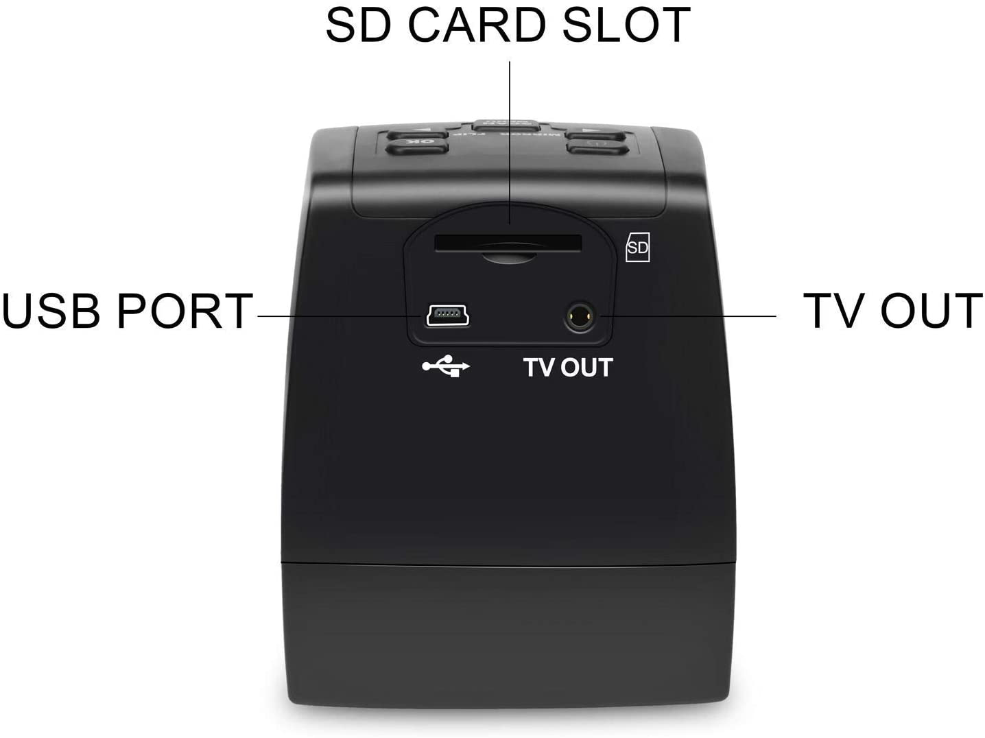 DIGITNOW 22MP All-in-1 Film & Slide Scanner, Converts 35mm 135 110 126 and Super 8 Films/Slides/Negatives to Digital JPG Photos, Built-in 128MB Memory, 2.4 LCD Screen
