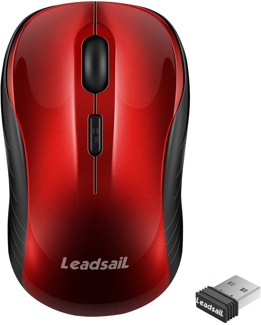 Wireless Mouse Silent 2.4G USB Computer Mouse Compact Optical Cordless Mouse Mini Quiet Wireless Mice, Noiseless, 4 Buttons, 3 Adjustable DPI Mobile Mouse for Pc/Laptop/ Windows/Mac/Linux