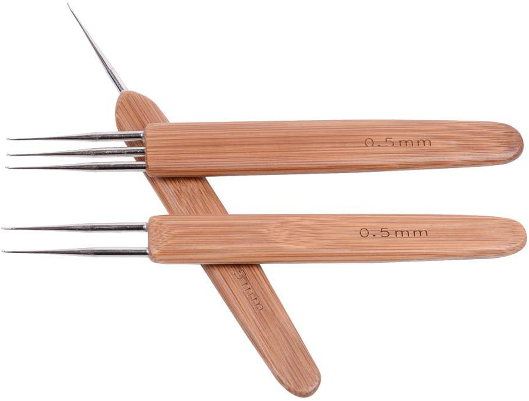 3pcs/Set Dreadlock Crochet Hook for Hair Dreadlock Needle Tool for Braid Craft Dread Locks Crochet Needles 0.5mm (1 Hook 2 Hooks 3 Hooks)