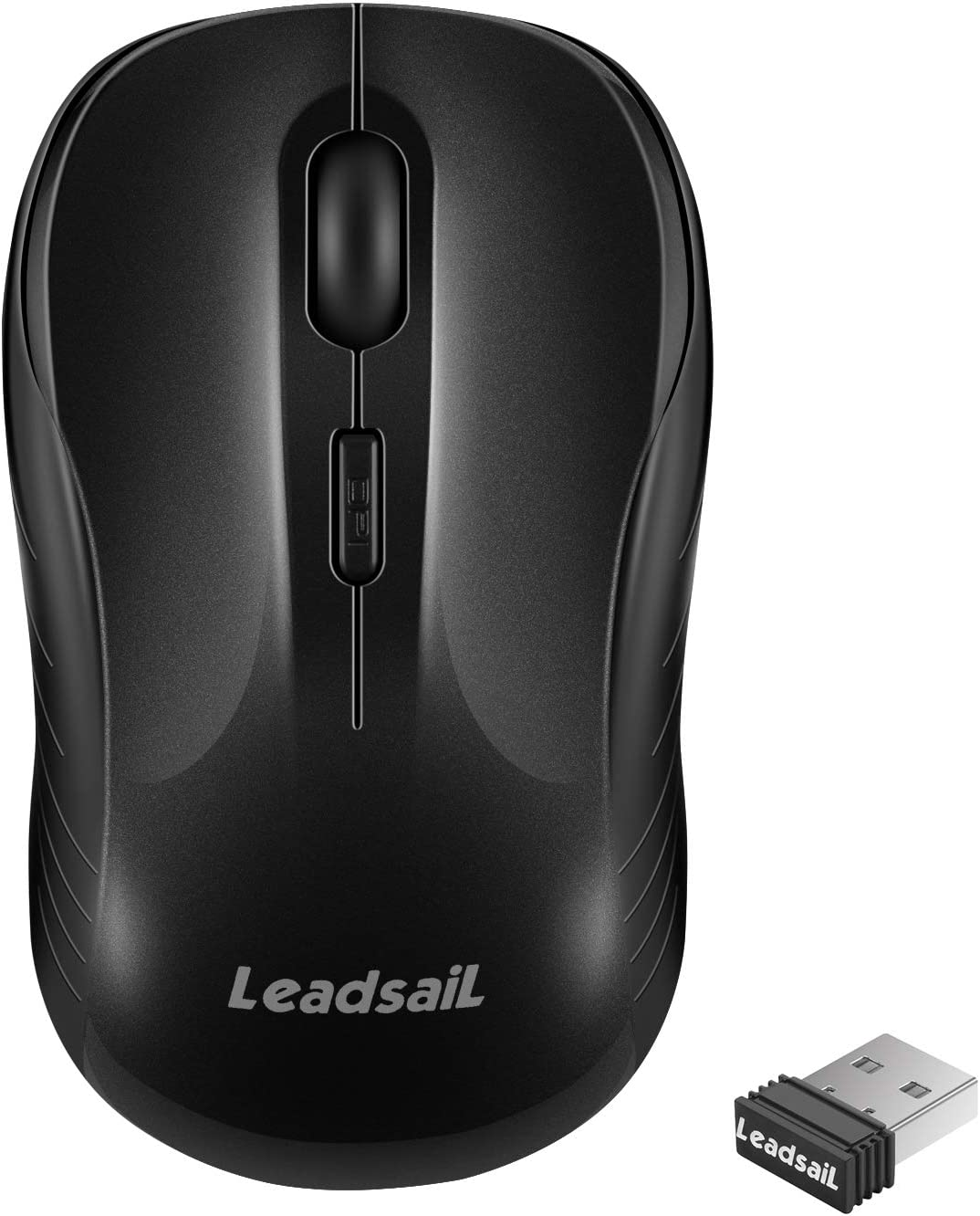 Wireless Mouse Silent 2.4G USB Computer Mouse Compact Optical Cordless Mouse Mini Quiet Wireless Mice, Noiseless, 4 Buttons, 3 Adjustable DPI Mobile Mouse for Pc/Laptop/ Windows/Mac/Linux