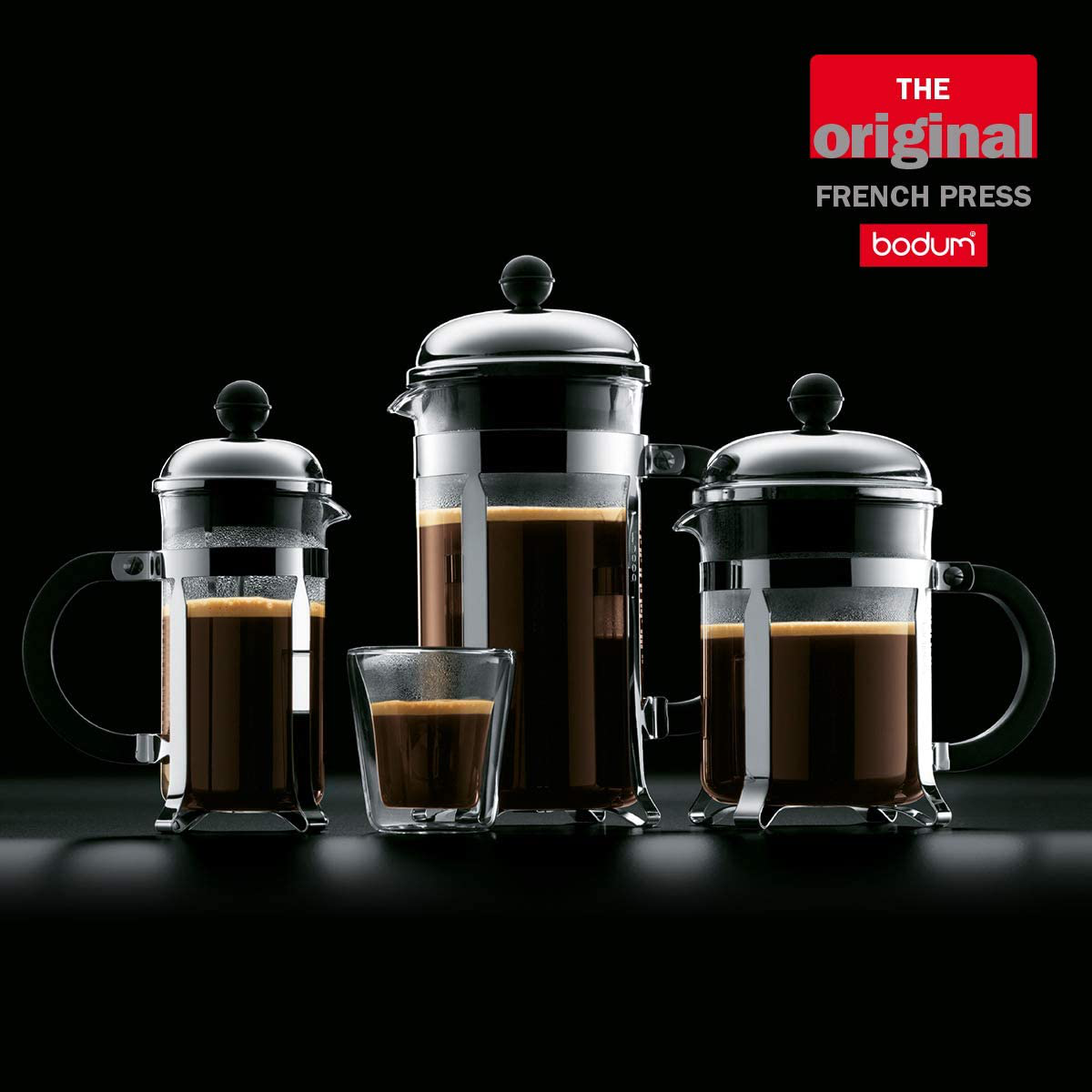 Bodum Chambord French Press Coffee and Tea Maker, 12 Ounce, Chrome