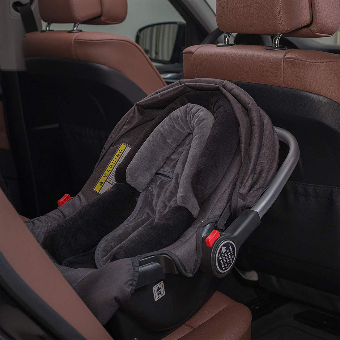 COOLBEBE Upgraded 3-in-1 Baby Head Neck Body Support Pillow for Newborn Infant Toddler - Extra Soft Car Seat Insert Cushion Pad, Perfect for Carseats, Strollers, Swing
