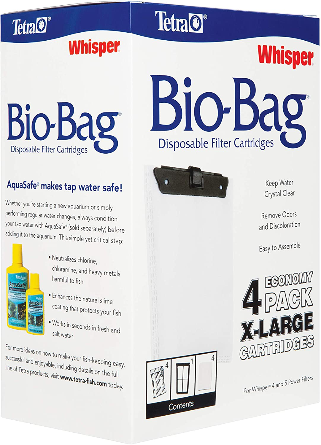 Tetra Whisper Bio-Bag Filter Cartridges For Aquariums - Unassembled