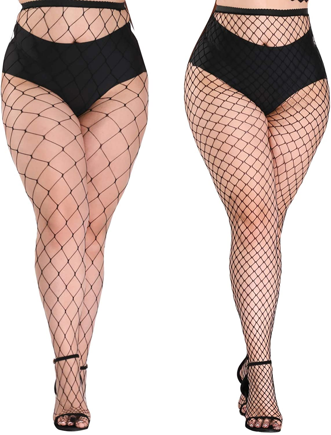 Akiido High Waist Tights Fishnet Stockings Thigh High Stockings Pantyhose