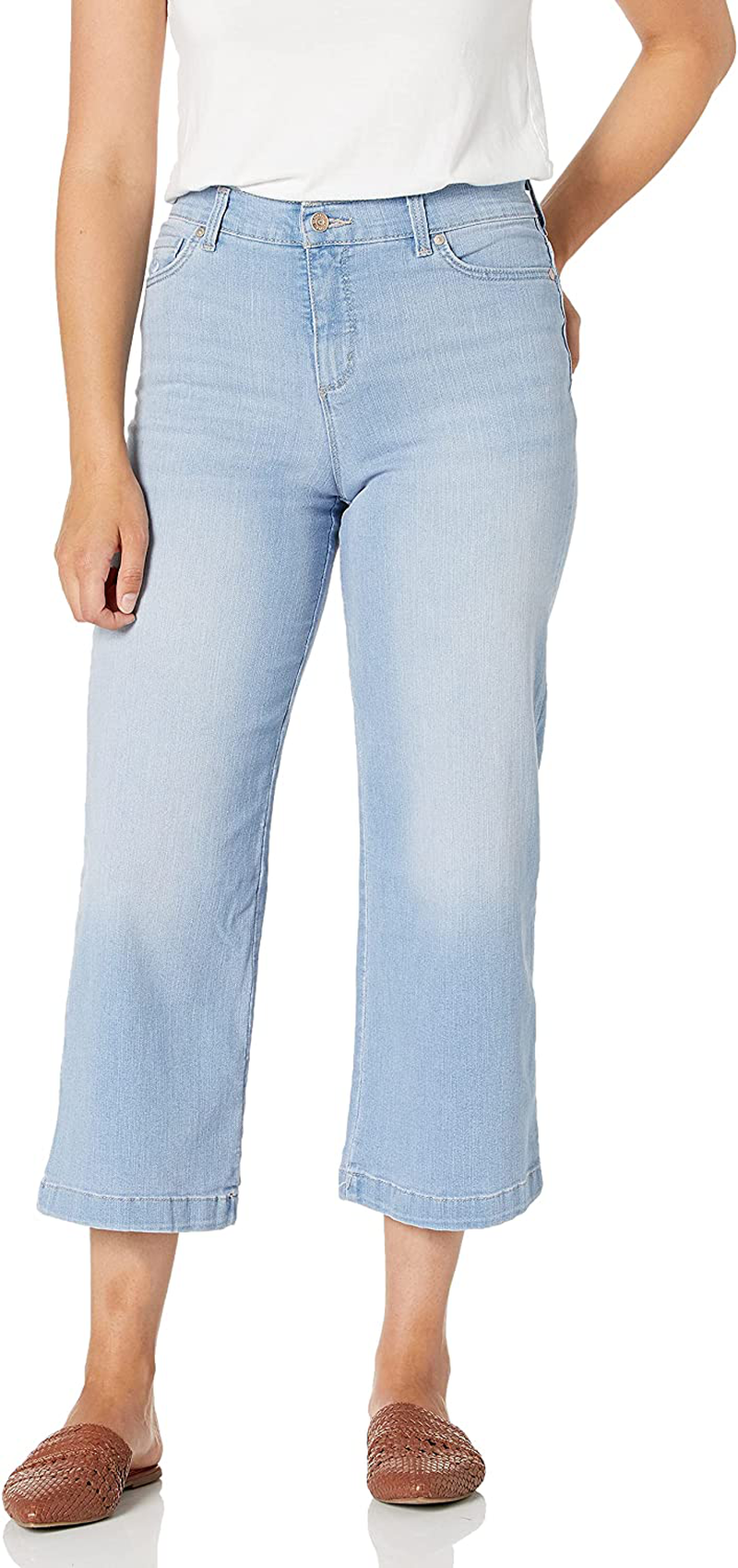Gloria Vanderbilt Women's Amanda Wide Leg Crop Length Jean