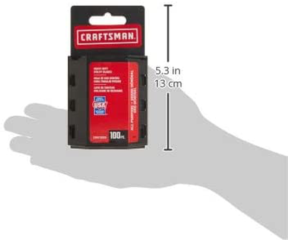 CRAFTSMAN Utility Knife Blades, 100 Pack (CMHT11921A)